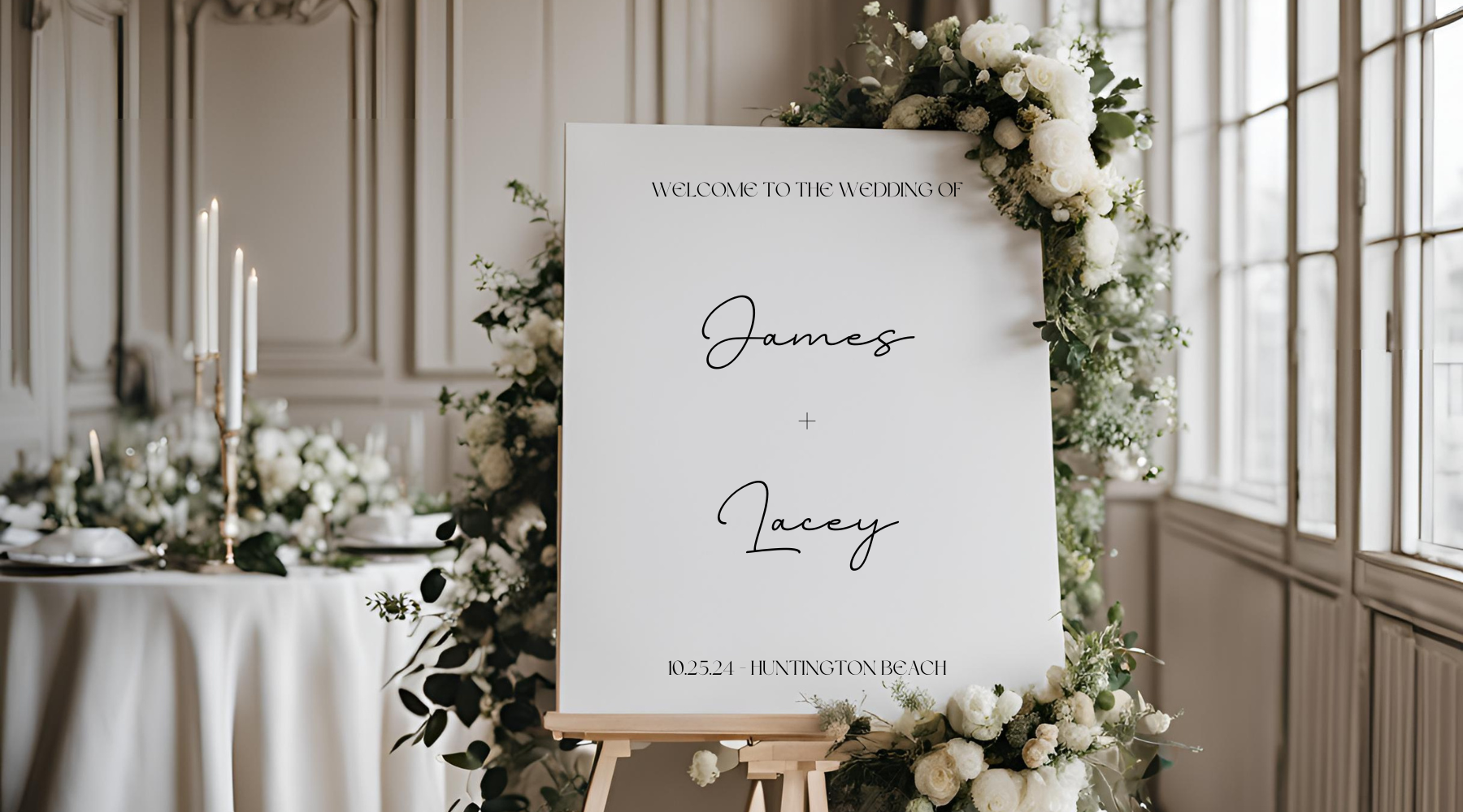 Custom Welcome Signs Are Essential for Your Wedding