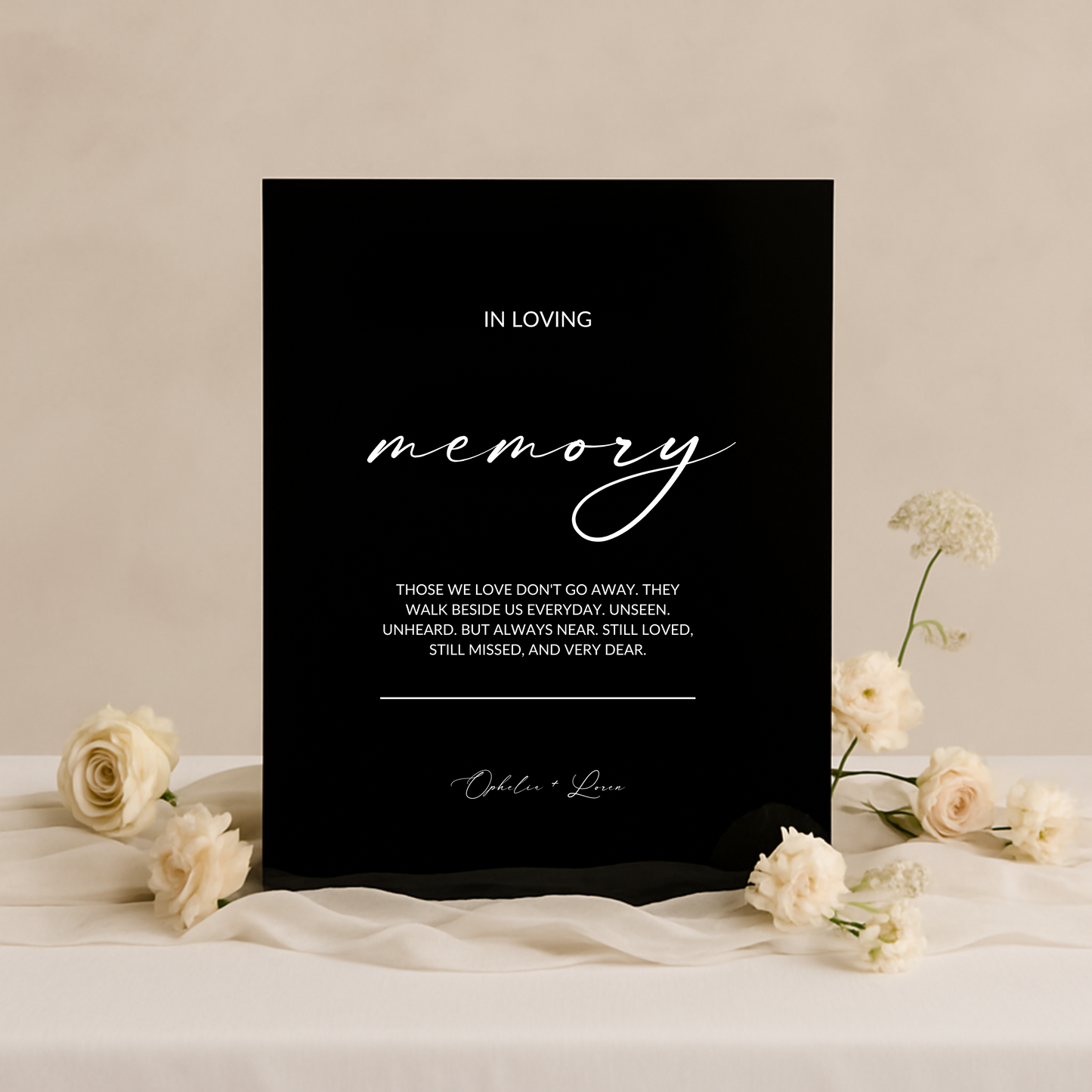 In Loving Memory Sign I | Aria Collection | Wedding Signage