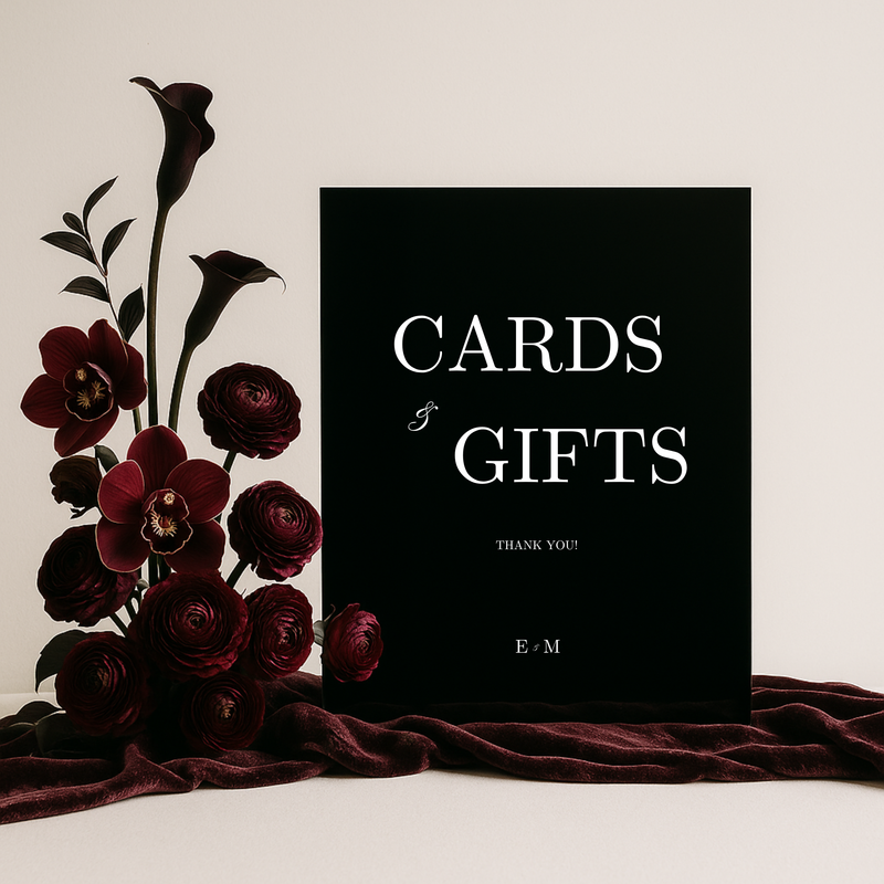 Cards & Gifts Sign IV | Reina Collection | Wedding Signage