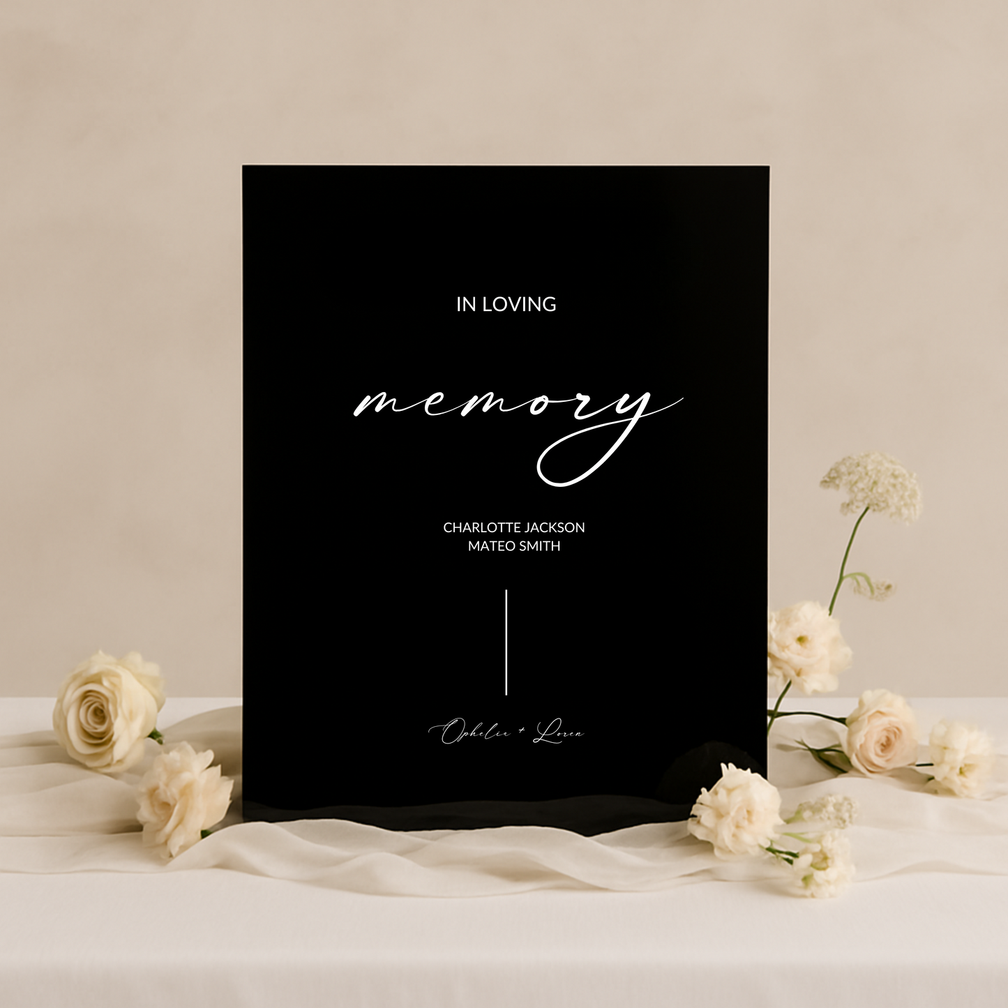 In Loving Memory Sign II | Aria Collection | Wedding Signage