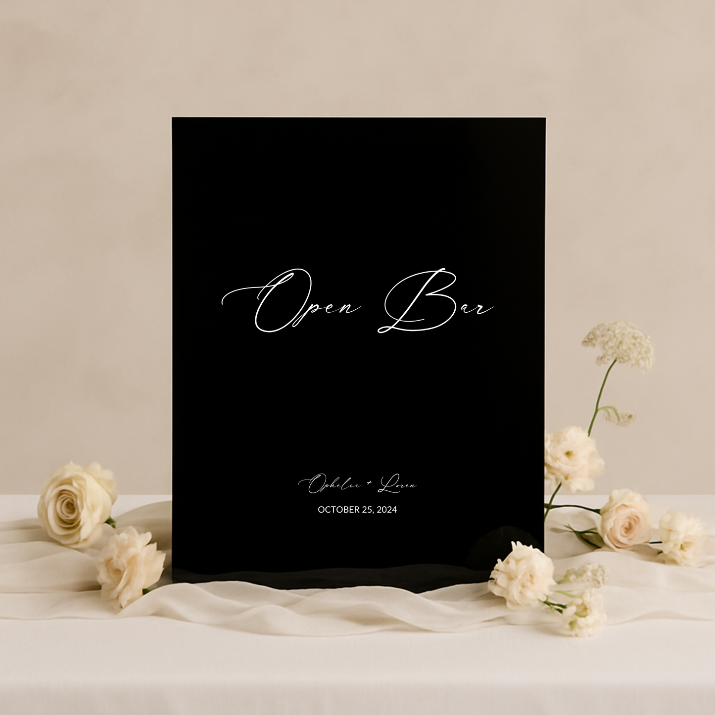 Drinks & Bar Sign VII | Aria Collection | Wedding Signage