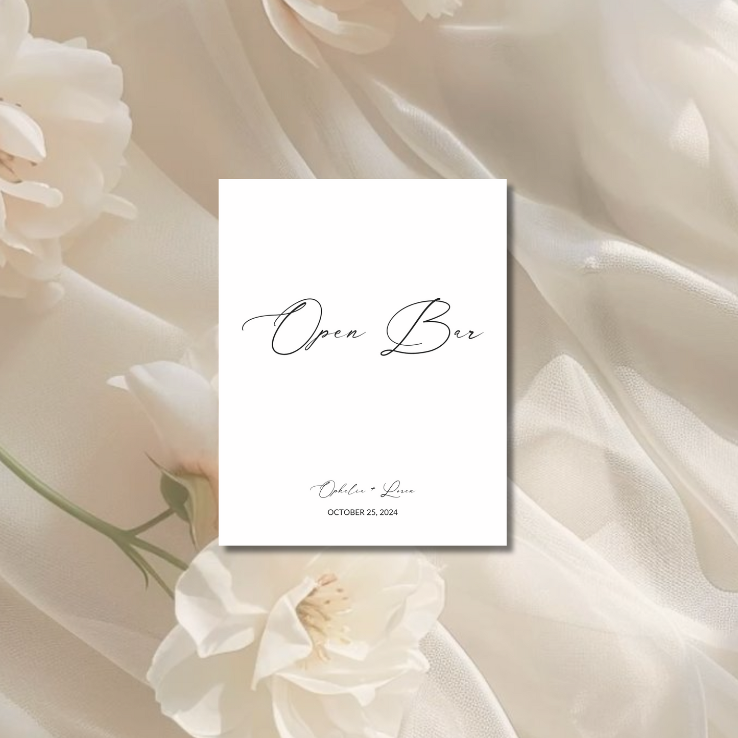 Drinks & Bar Sign VII | Aria Collection | Wedding Signage