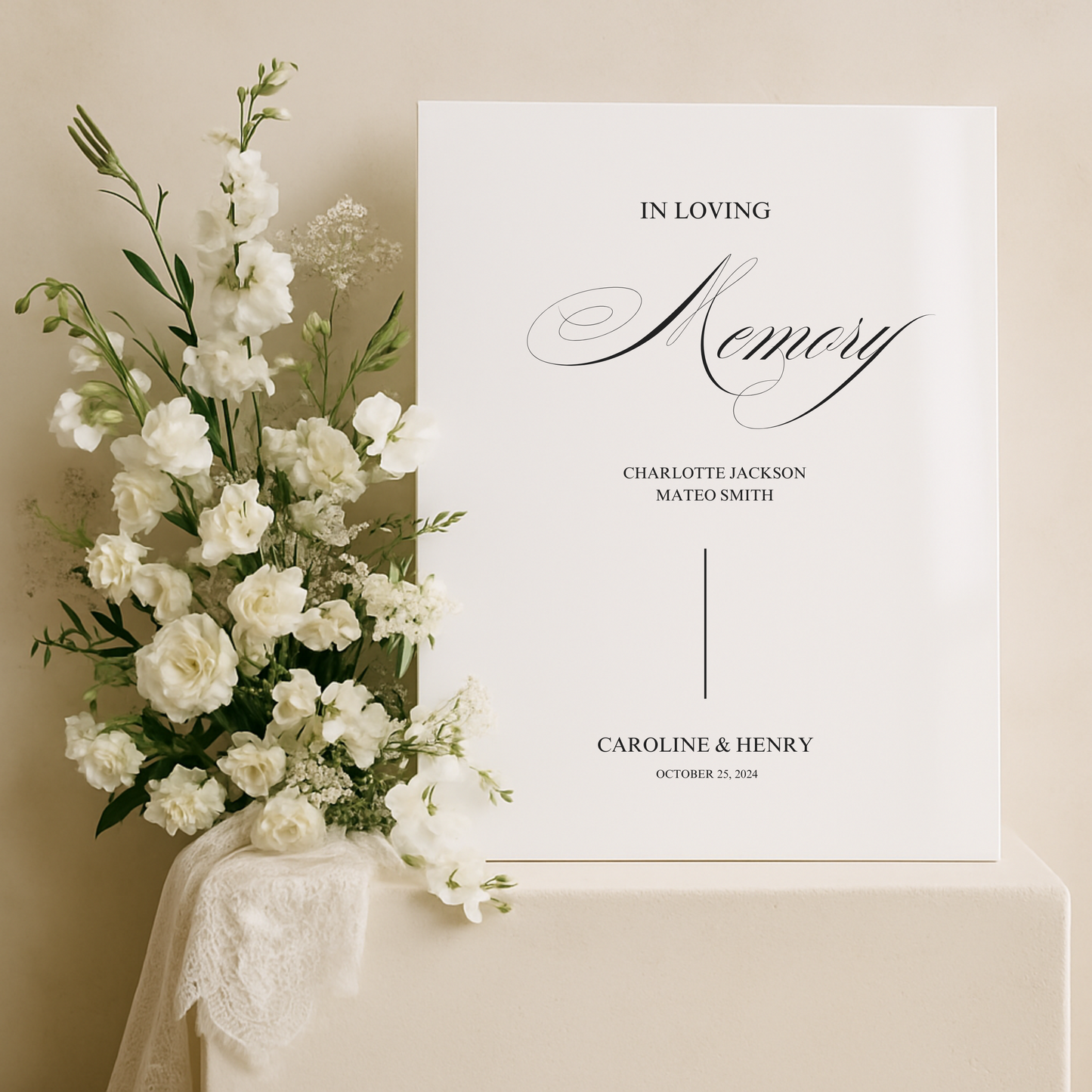 In Loving Memory Sign II | Florence Collection | Wedding Signage