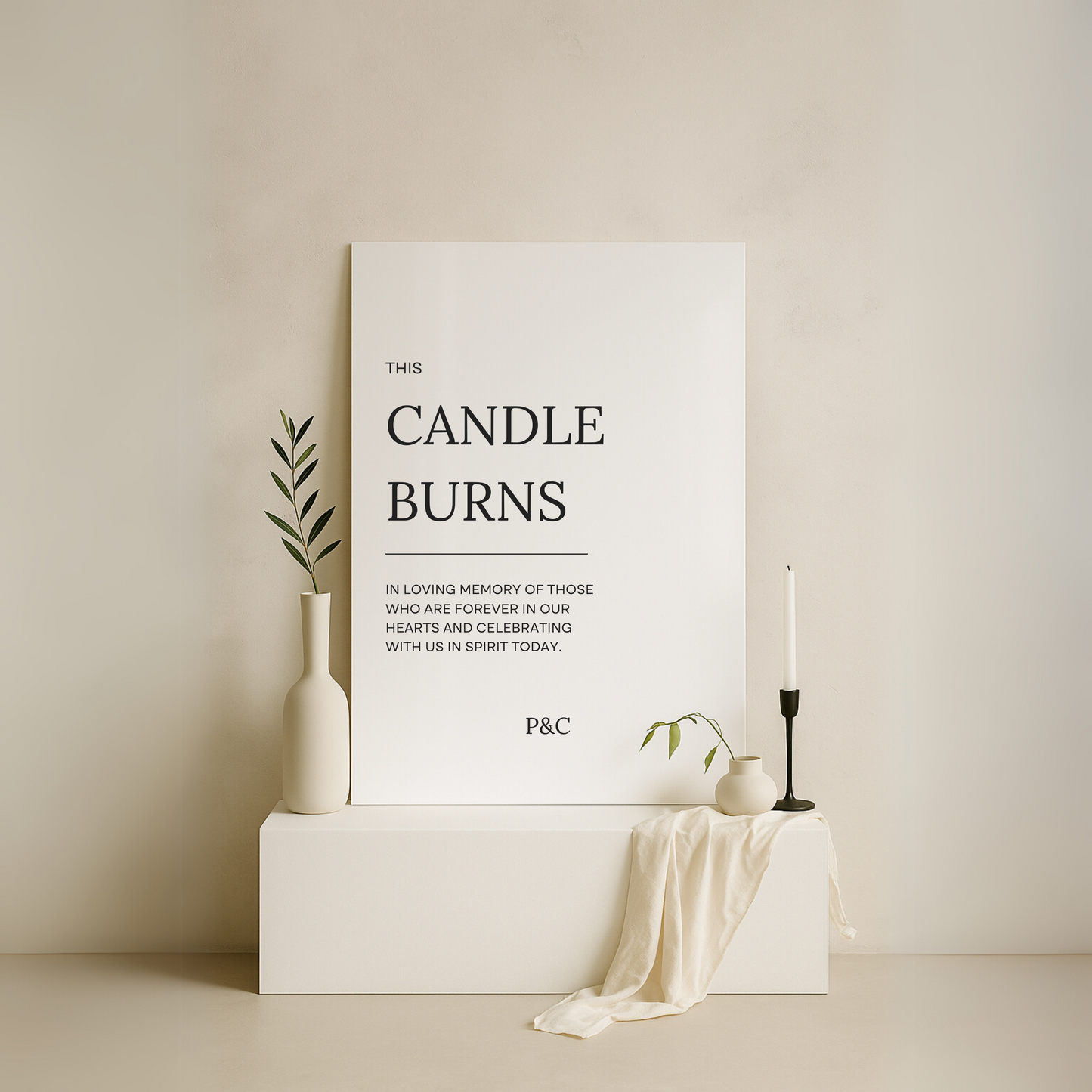 In Loving Memory Sign IV | Moda Collection | Wedding Signage