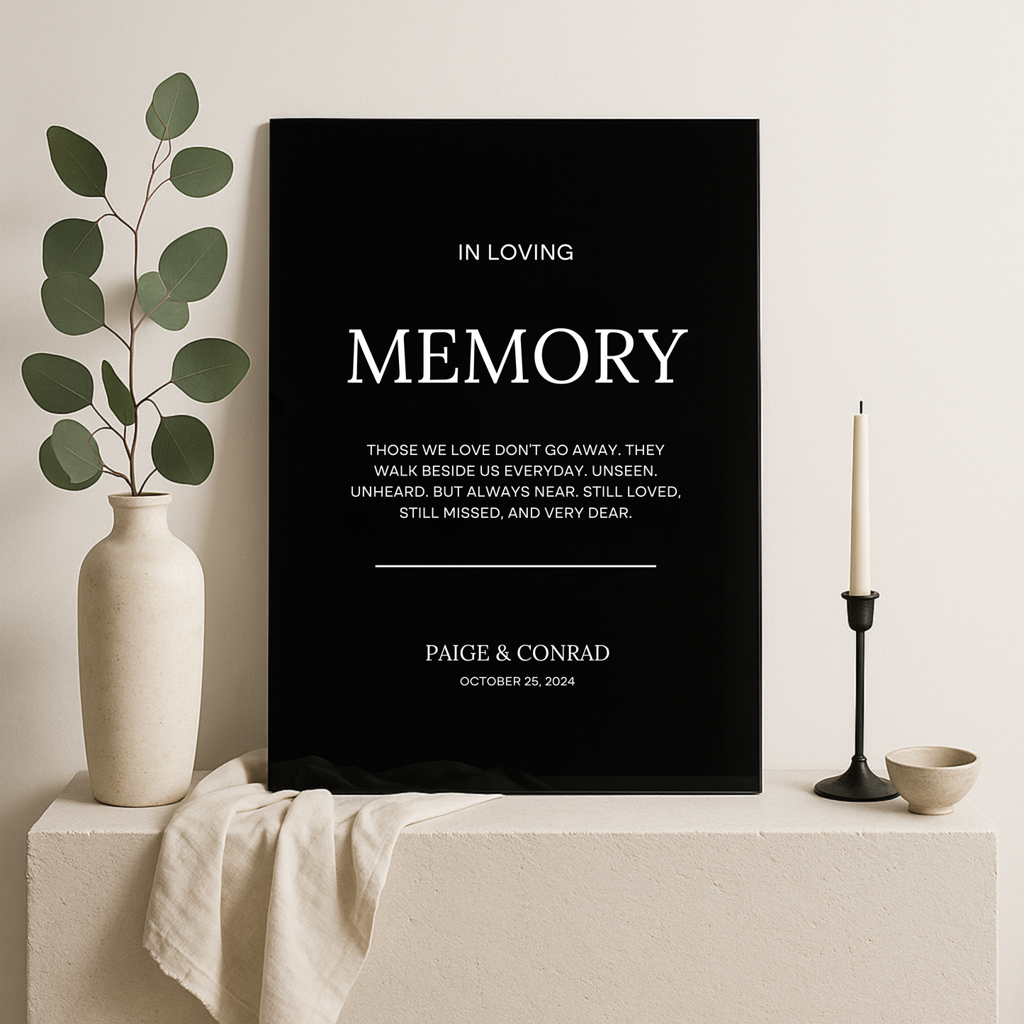 In Loving Memory Sign I | Moda Collection | Wedding Signage