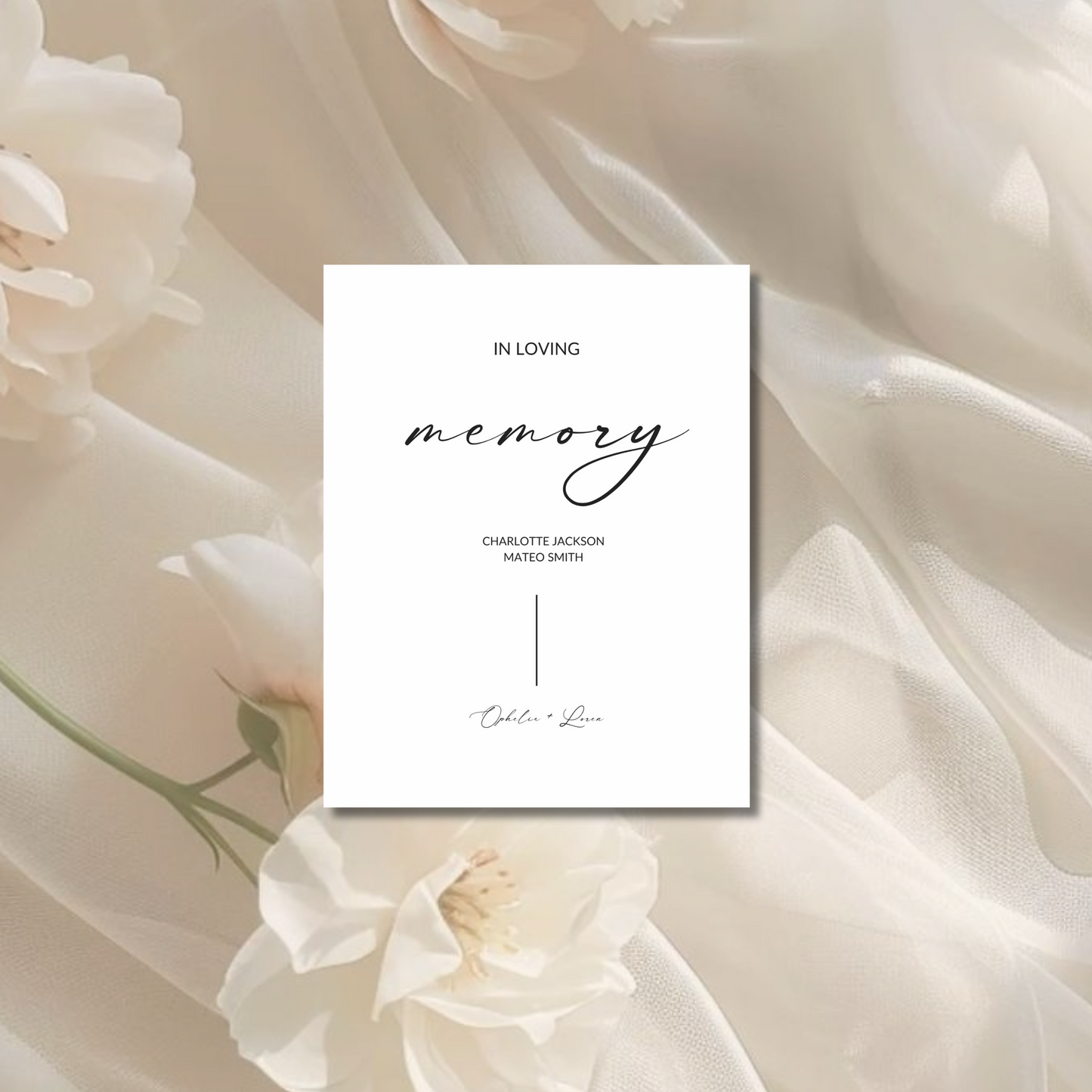 In Loving Memory Sign II | Aria Collection | Wedding Signage
