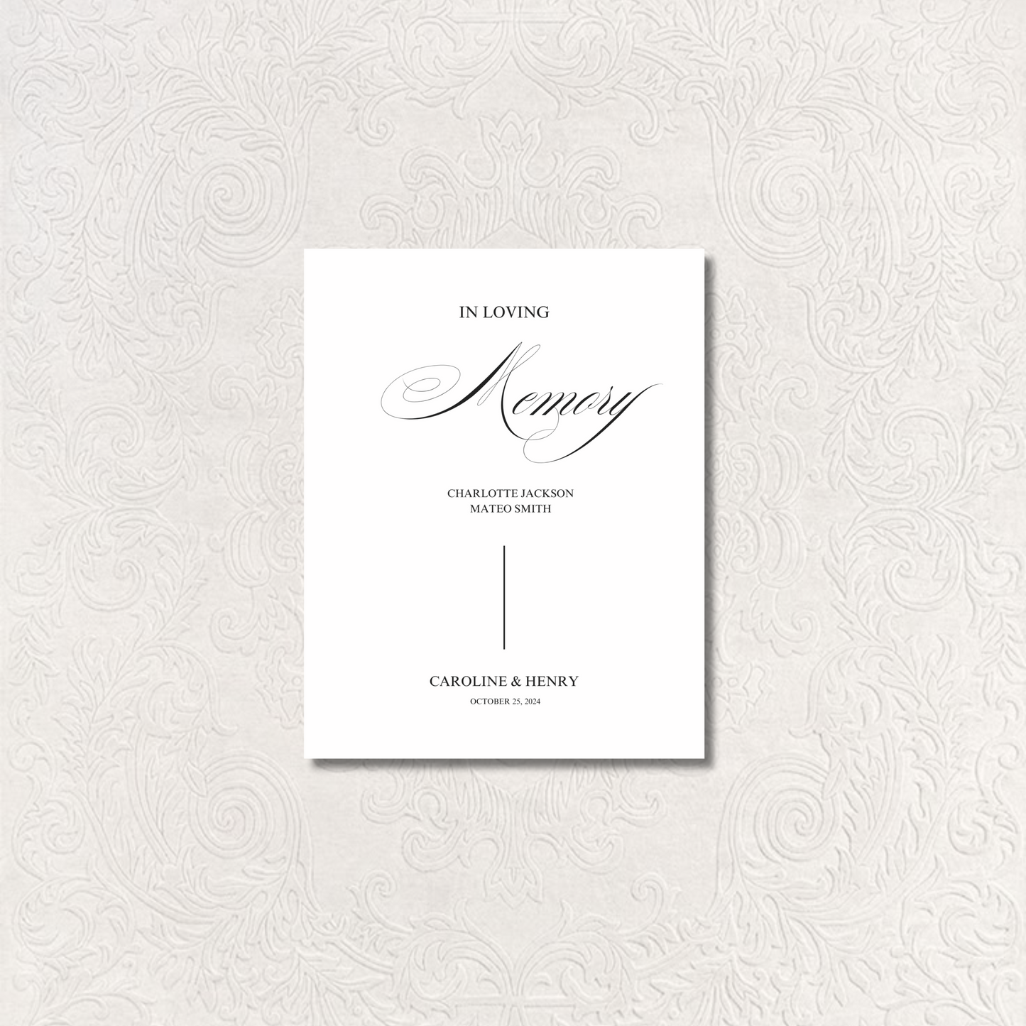 In Loving Memory Sign II | Florence Collection | Wedding Signage