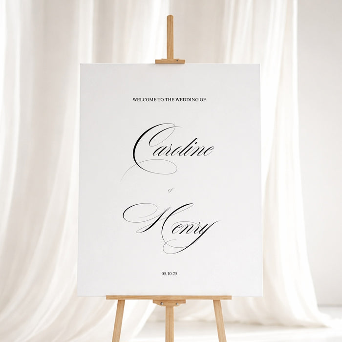 Florence Collection Gatorboard Wedding Welcome Sign
