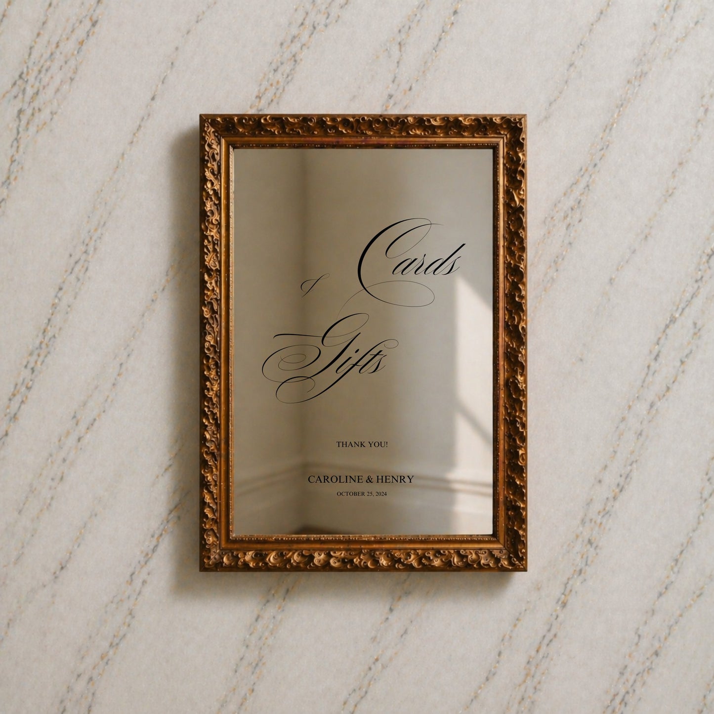 Florence Collection Decal Wedding Cards & Gifts Sign