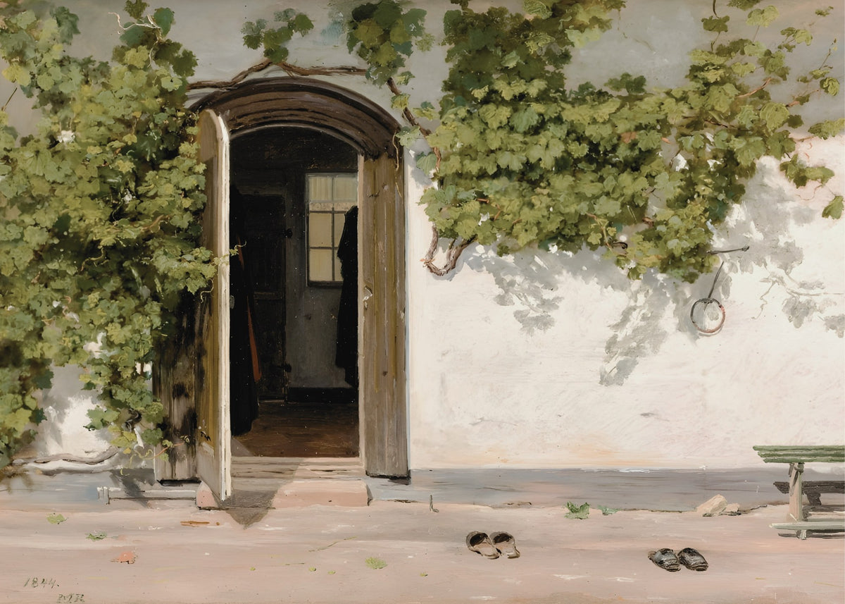 Garden Door, romantic wall art print