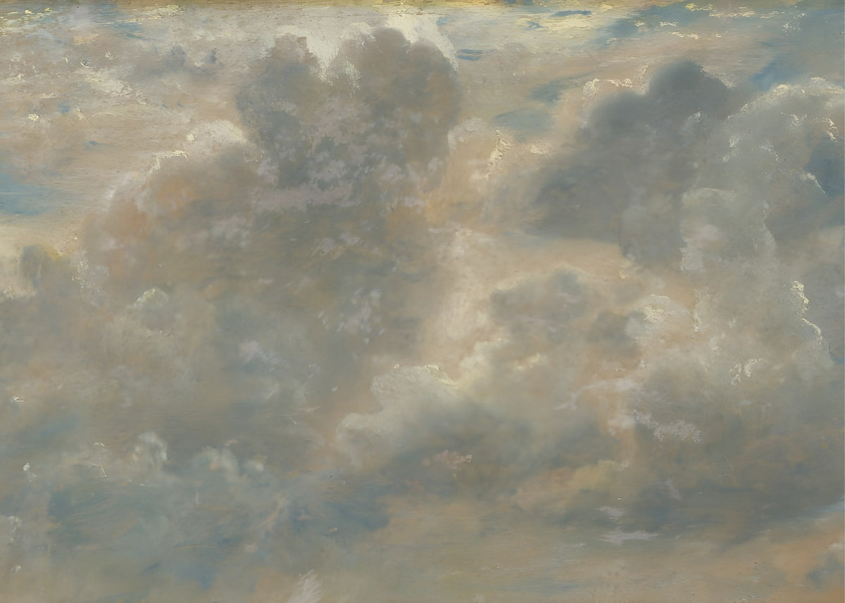Golden Cloudscape, romantic wall art print