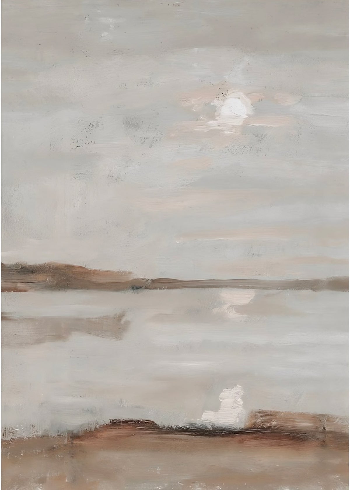 Mist Over Water Abstract, abstract wall art print