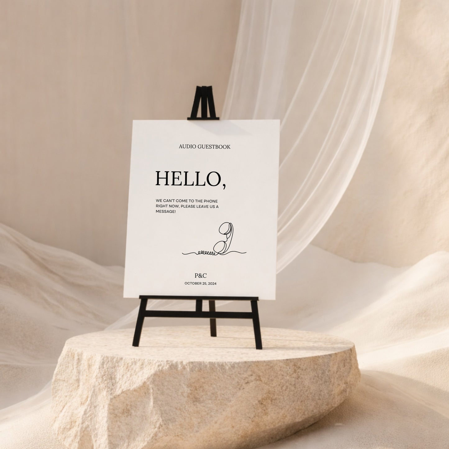 Moda Collection Gatorboard Wedding Guestbook Sign