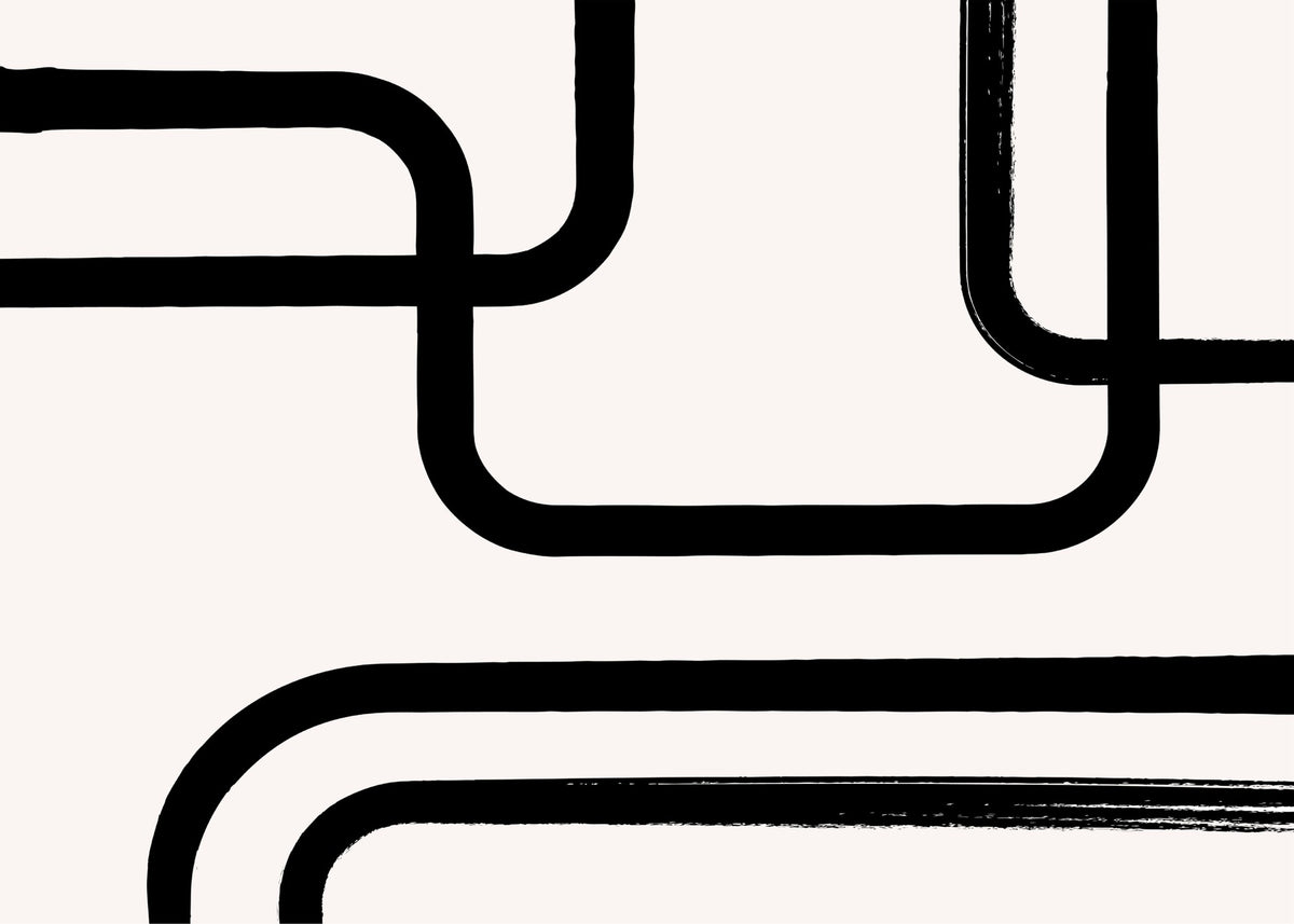 Modern Line Study, modern wall art print