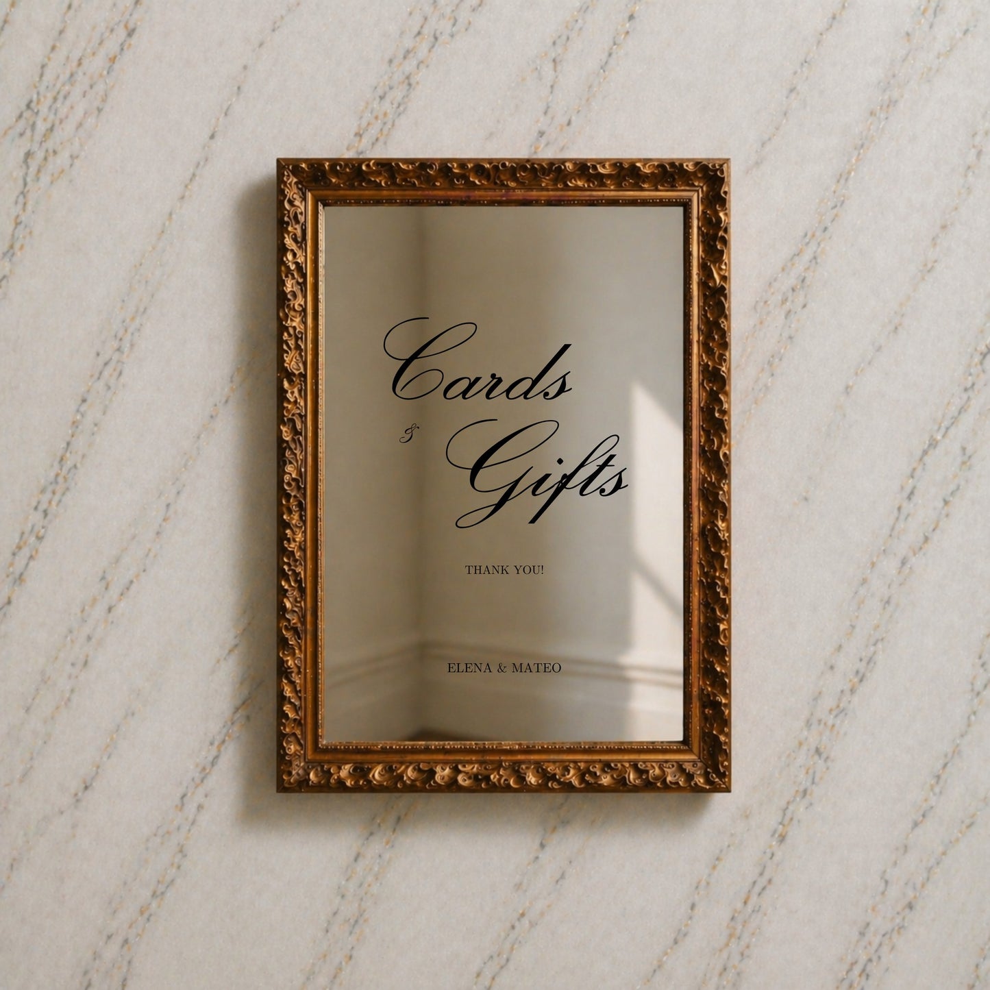 Reina Collection Decal Wedding Cards & Gifts Sign