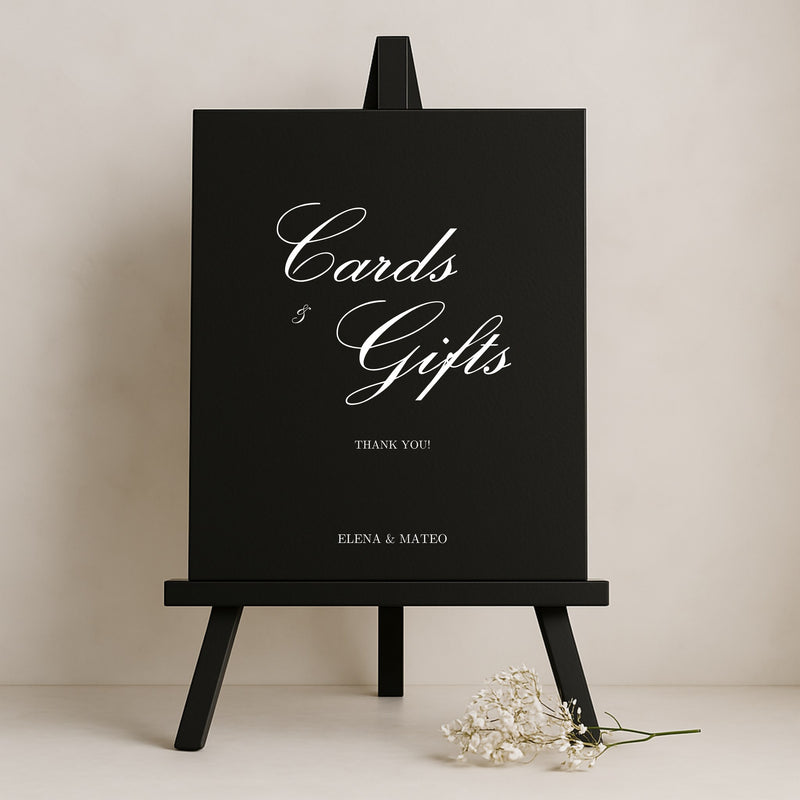 Reina Collection Gatorboard Wedding Cards & Gifts Sign