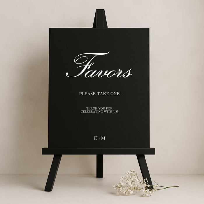 Reina Collection Gatorboard Wedding Party Favors Sign