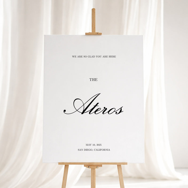 Reina Collection Gatorboard Wedding Welcome Sign