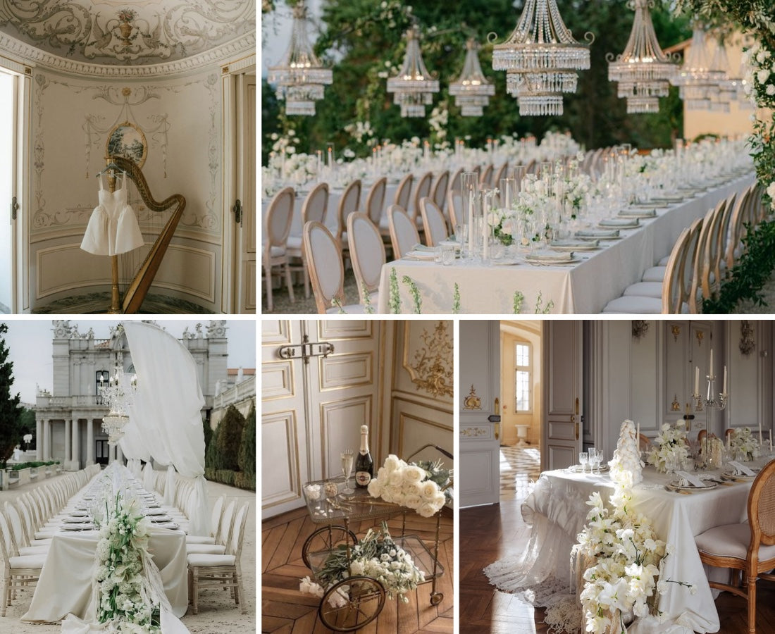 Florence collection wedding signage in real celebrations