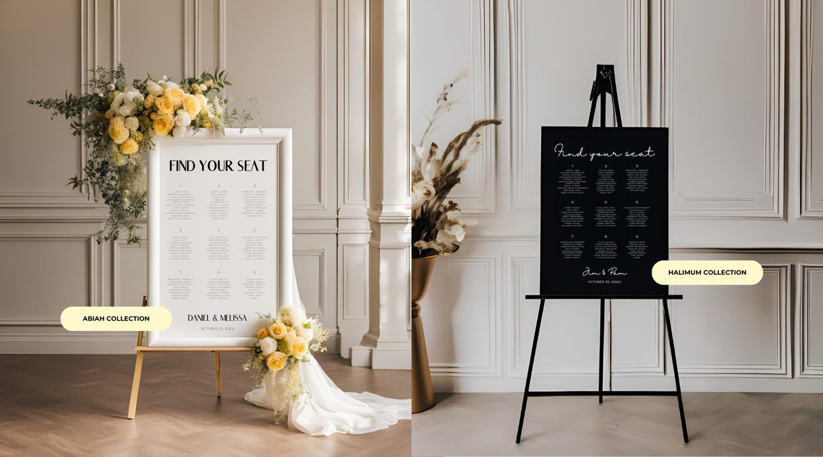 Step-by-Step Guide to Designing Your Wedding Seating Chart Signs