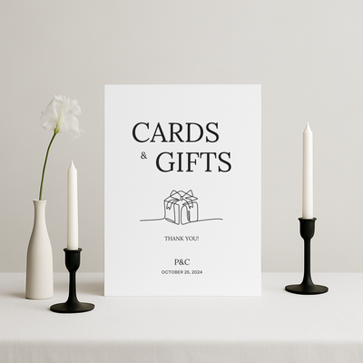Cards & Gifts Sign III | Moda Collection | Wedding Signage