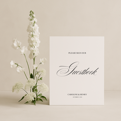 Guestbook Sign I | Florence Collection | Wedding Signage