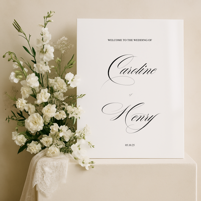 Welcome Sign I | Florence Collection | Wedding Signage
