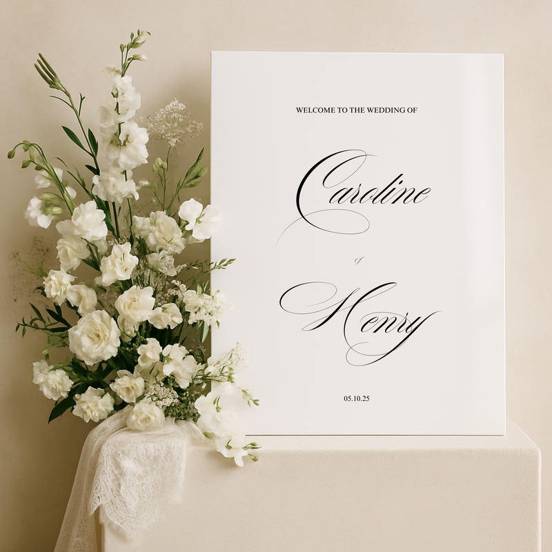 Welcome Sign I | Florence Collection | Wedding Signage