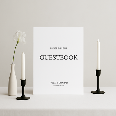 Guestbook Sign I | Moda Collection | Wedding Signage