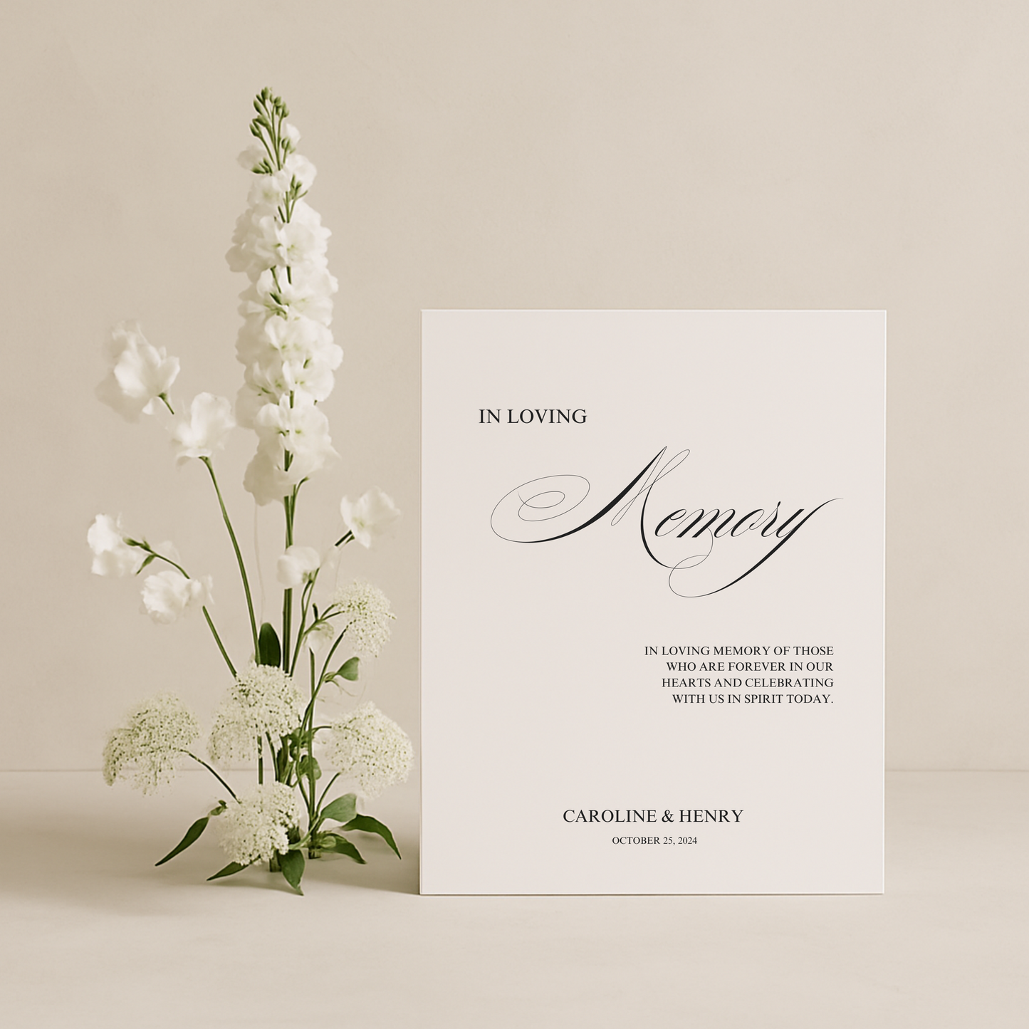 In Loving Memory Sign III | Florence Collection | Wedding Signage