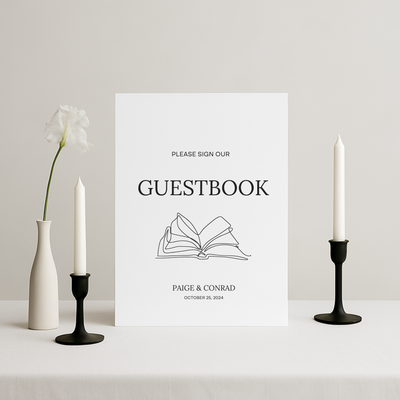 Guestbook Sign II | Moda Collection | Wedding Signage