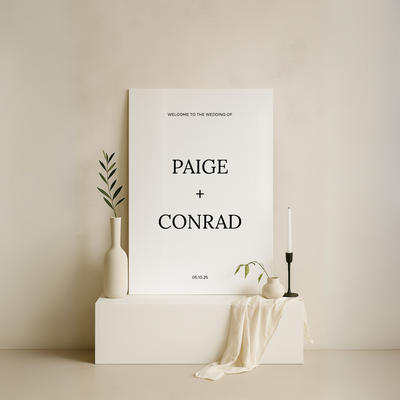 Welcome Sign I | Moda Collection | Wedding Signage