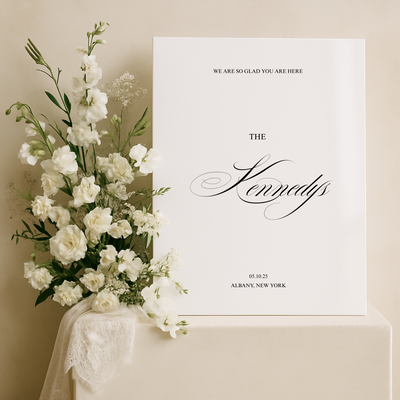 Welcome Sign IV | Florence Collection | Wedding Signage