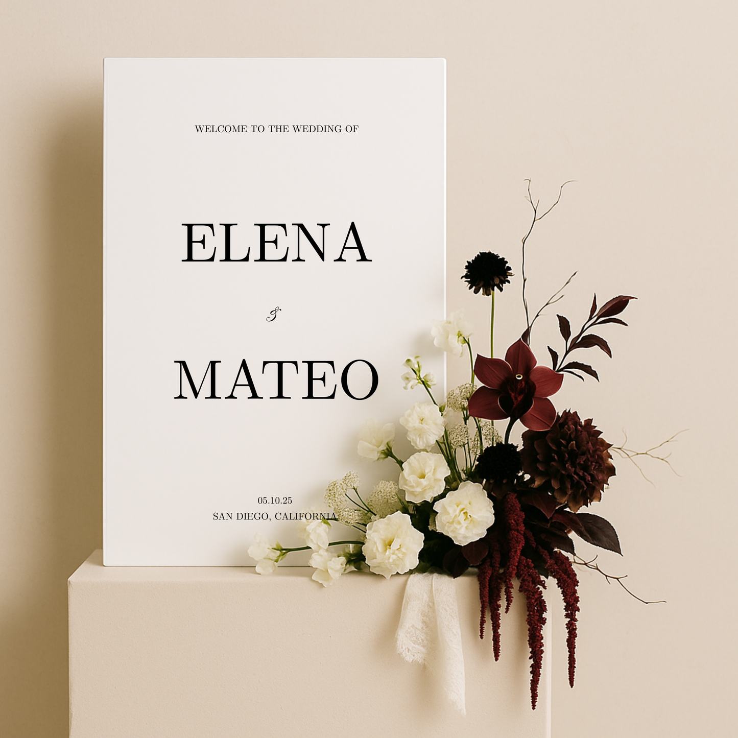 Welcome Sign I | Reina Collection | Wedding Signage