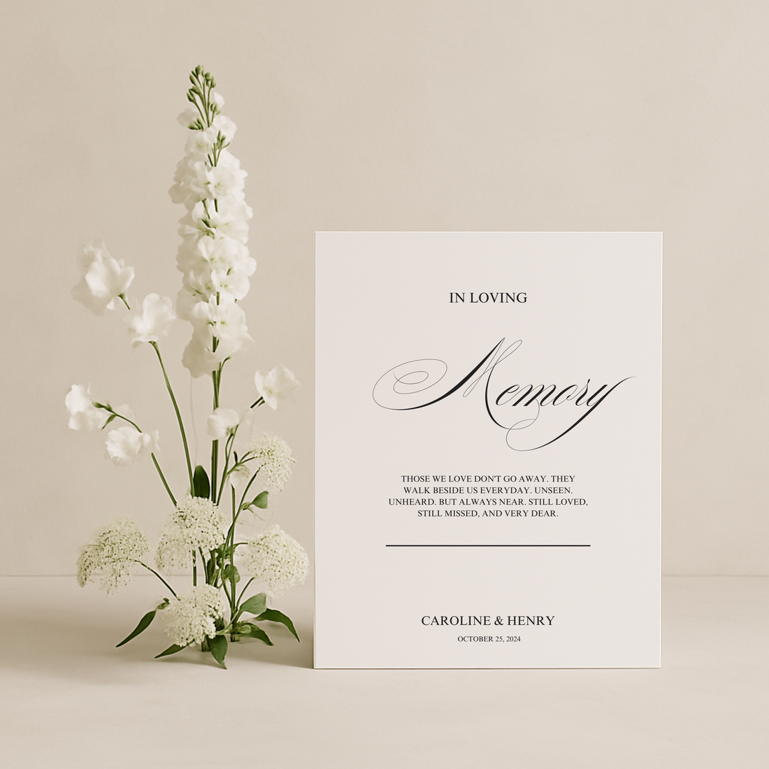 In Loving Memory Sign I | Florence Collection | Wedding Signage