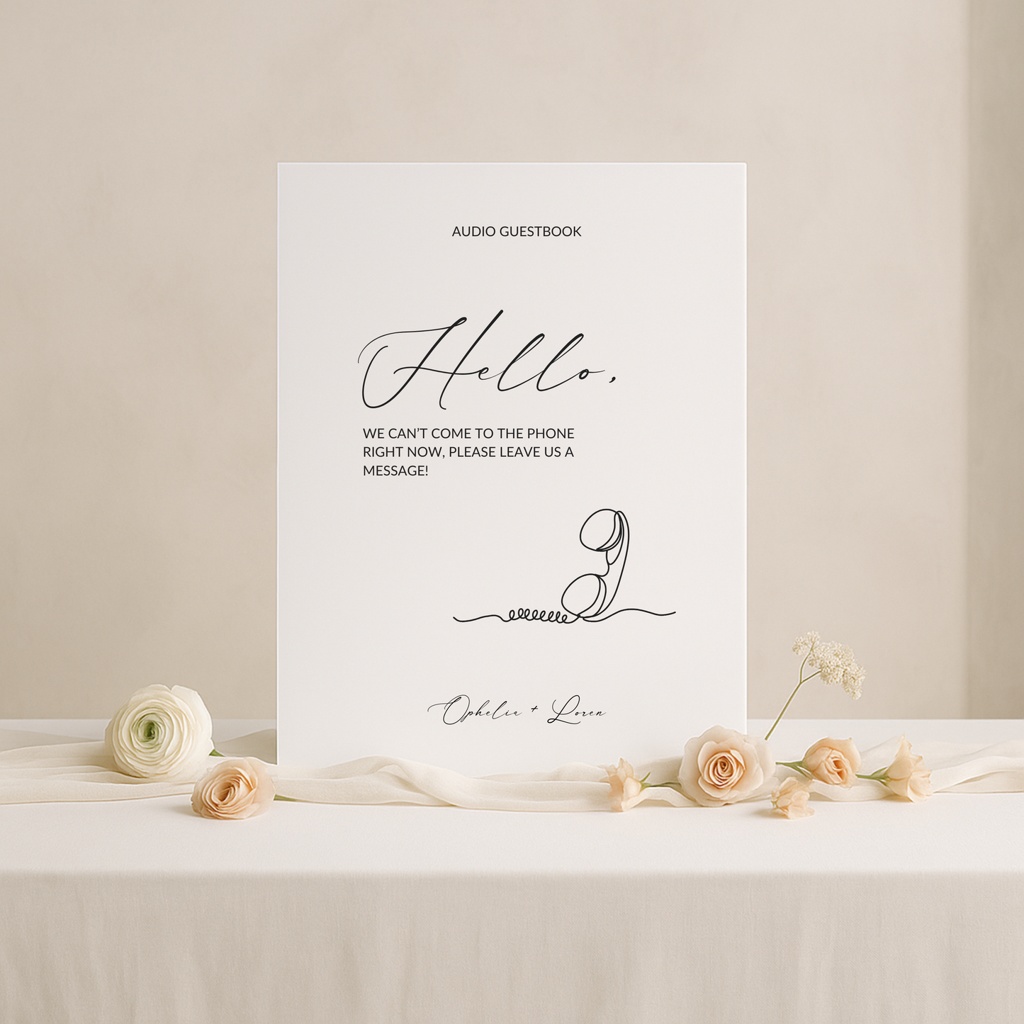 Guestbook Sign III | Aria Collection | Wedding Signage