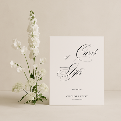 Cards & Gifts II | Florence Collection | Wedding Signage