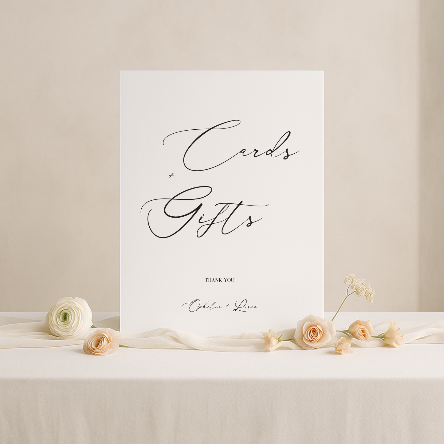 Cards & Gifts Sign II | Aria Collection | Wedding Signage