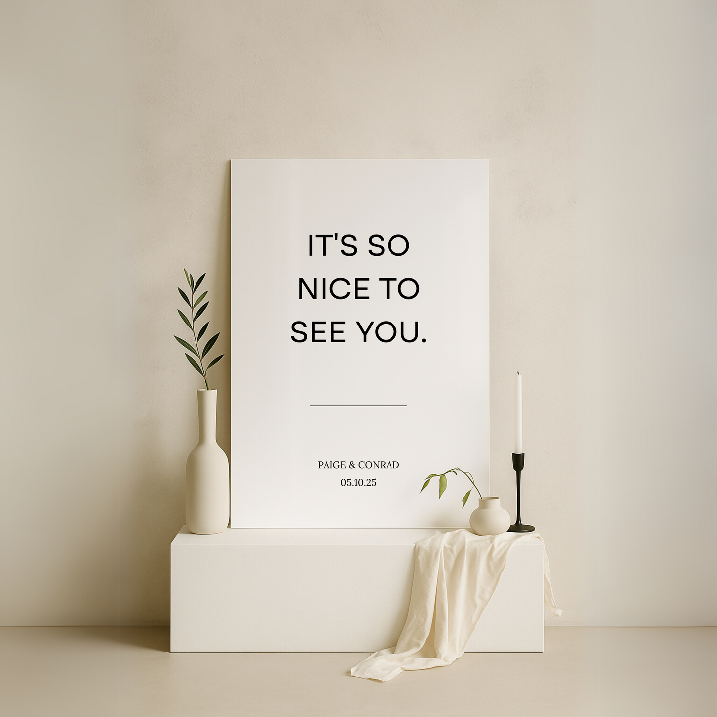 Welcome Sign V | Moda Collection | Wedding Signage