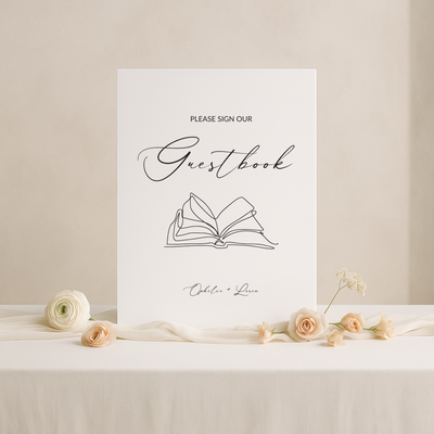 Guestbook Sign II | Aria Collection | Wedding Signage
