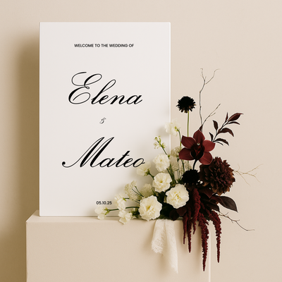 Welcome Sign I | Reina Collection | Wedding Signage