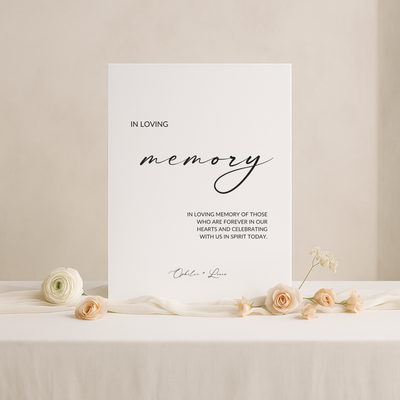 In Loving Memory Sign III | Aria Collection | Wedding Signage