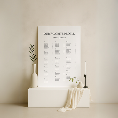 Seating Chart Sign II | Moda Collection | Wedding Signage