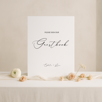 Guestbook Sign I | Aria Collection | Wedding Signage