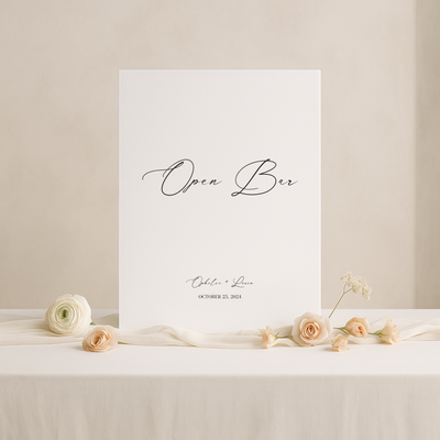 Drinks & Bar Sign VII | Aria Collection | Wedding Signage