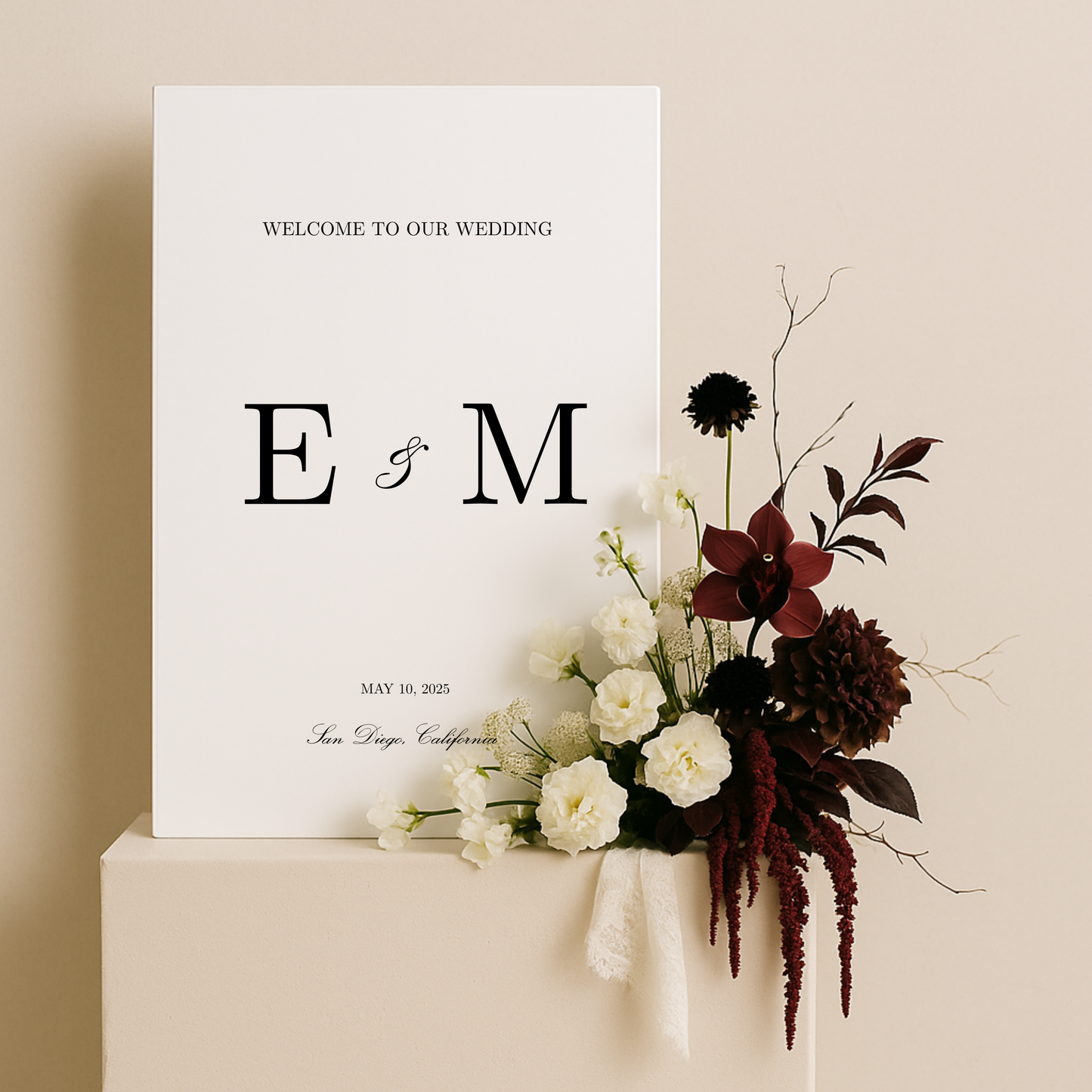 Welcome Sign III | Reina Collection | Wedding Signage