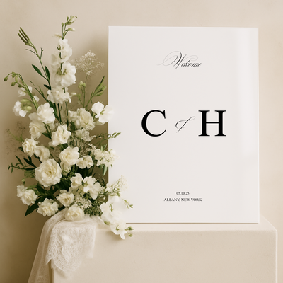 Welcome Sign III | Florence Collection | Wedding Signage