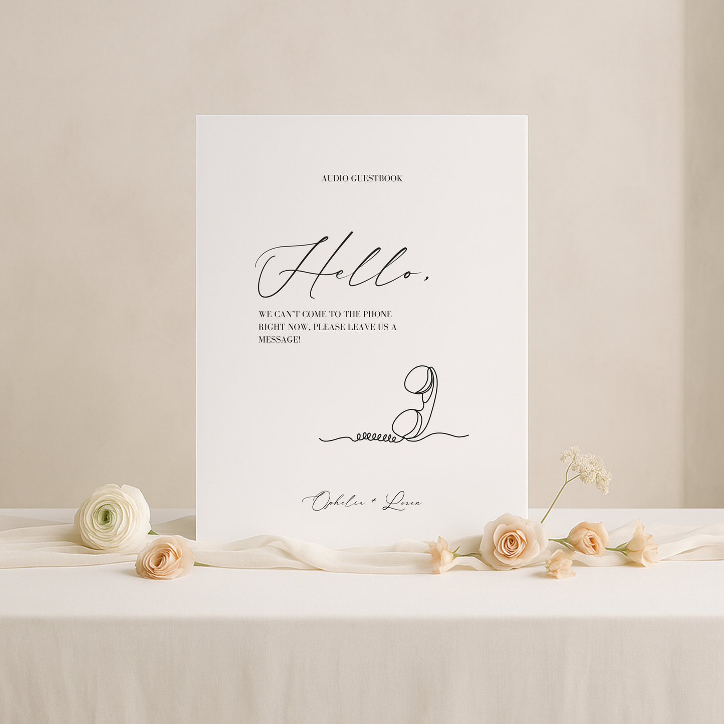 Guestbook Sign III | Aria Collection | Wedding Signage