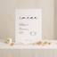 Menu Sign IV | Aria Collection | Wedding Signage