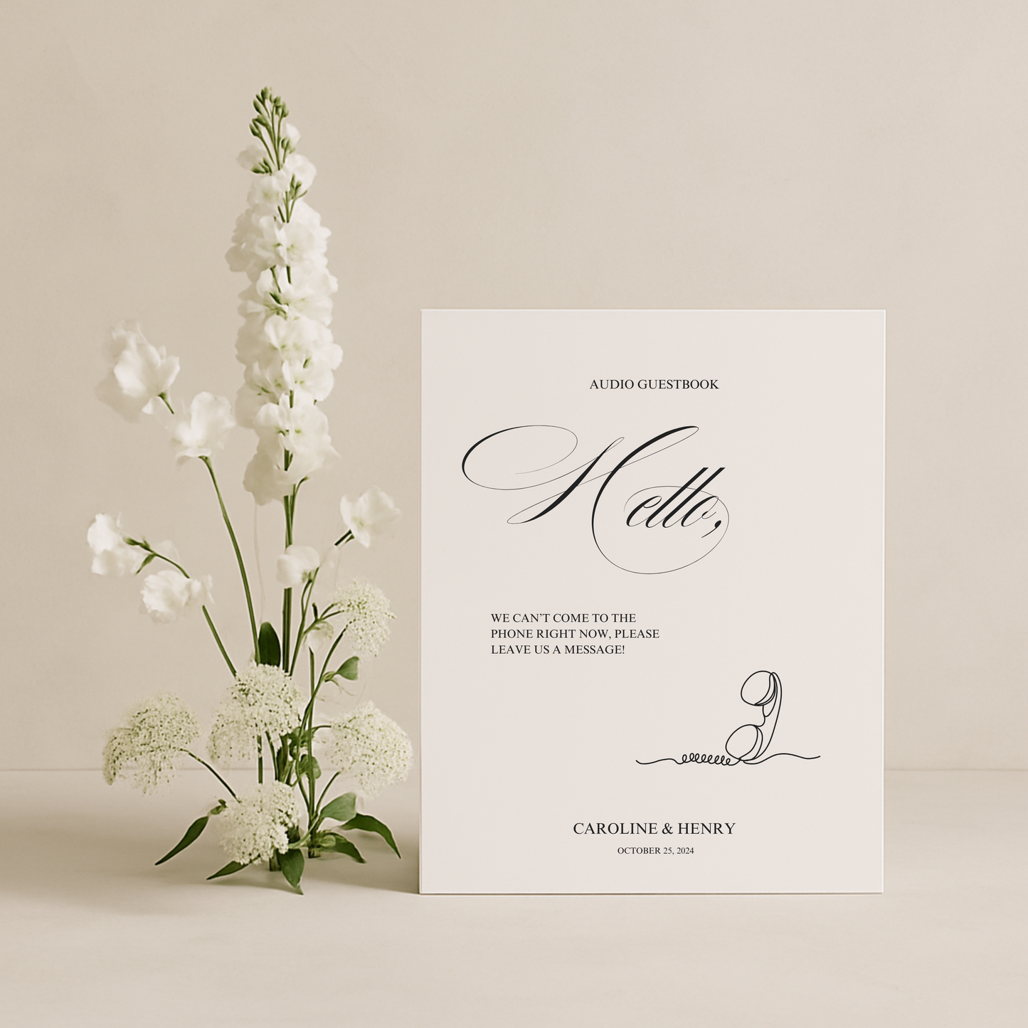 Guestbook Sign IV | Florence Collection | Wedding Signage